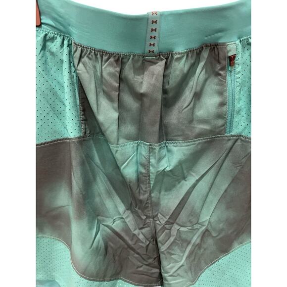 Under Armour Men’s Iso-Chill Up Pace 2-in -1 Shorts XXL Turquoise Polyester - Picture 4 of 6
